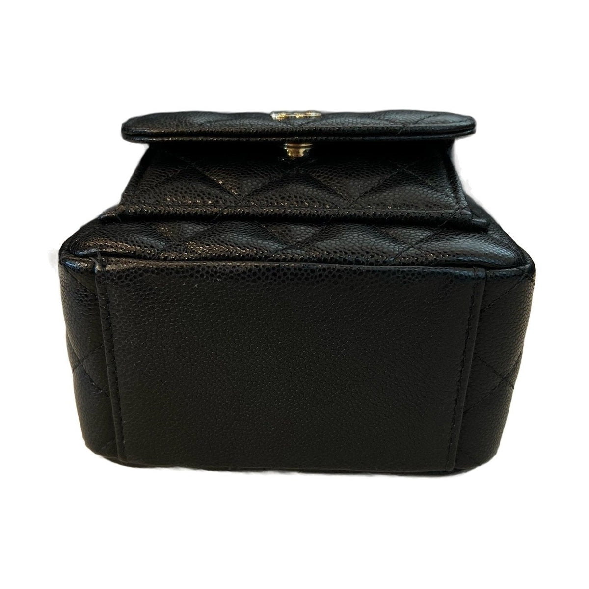 Chanel Black & Gold Mini Backpack, Chip Version