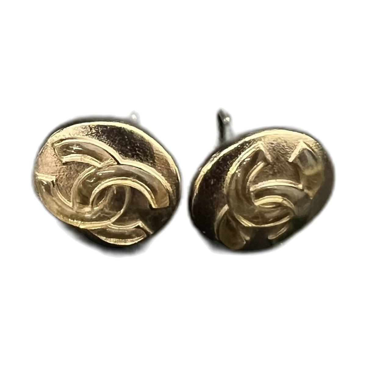Chanel Classic Double C Clip-On Earrings