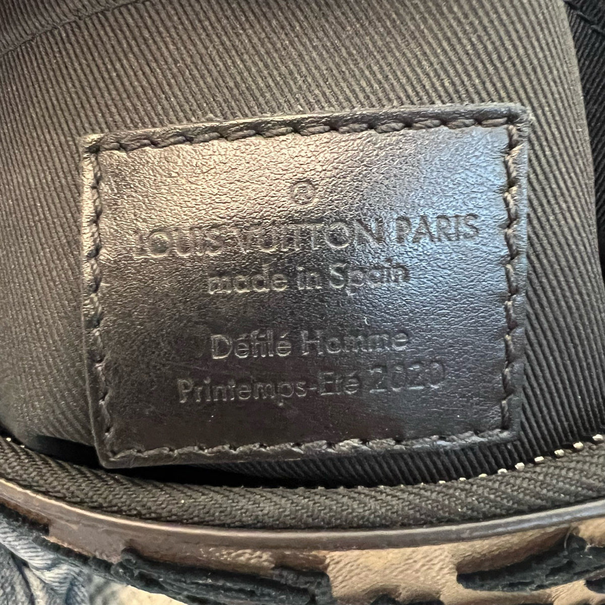 Louis Vuitton Triangle Black & Brown Flocking Limited Edition Messenger Bag, 2019