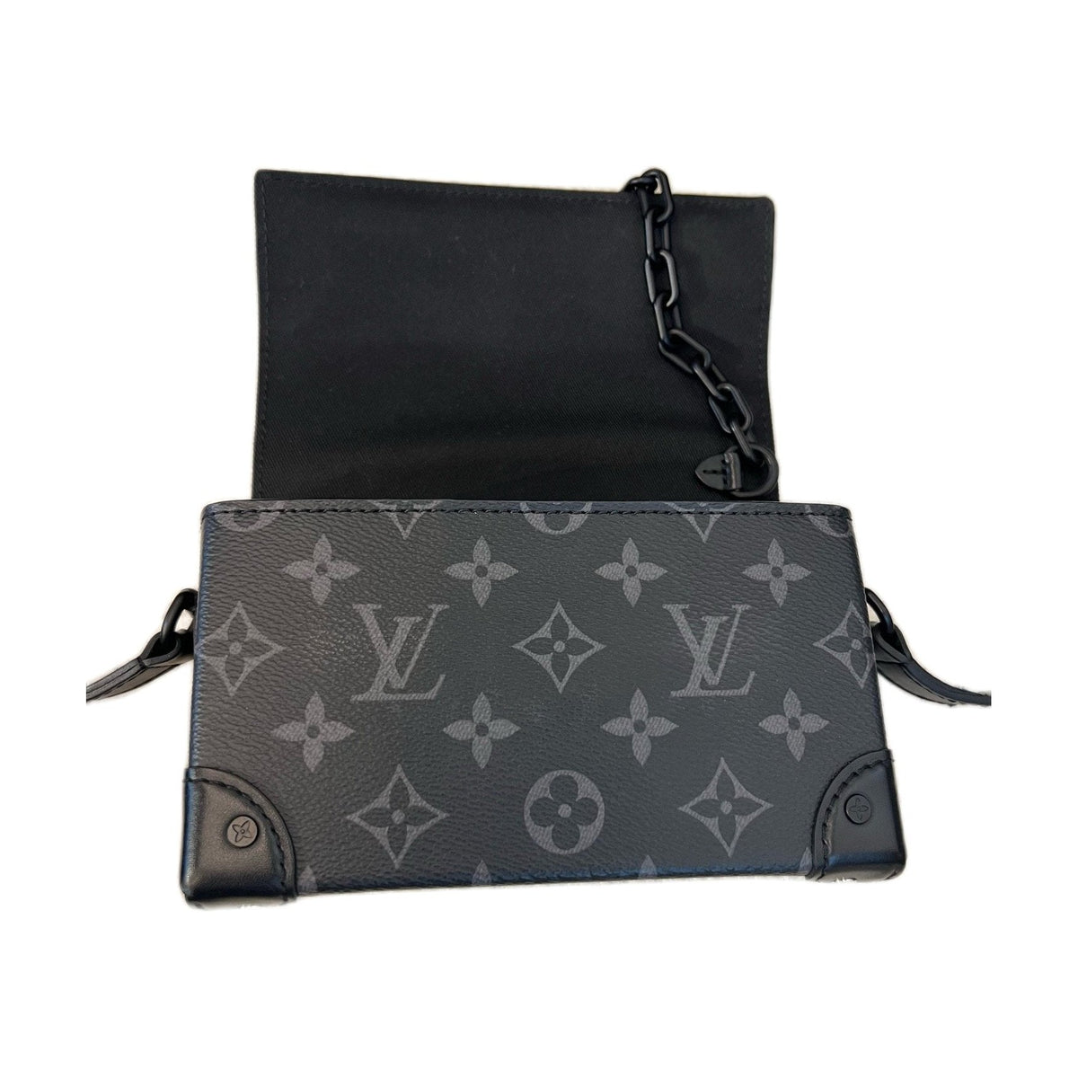 Louis Vuitton Black Phantom Lock Box Bag, Chip Version