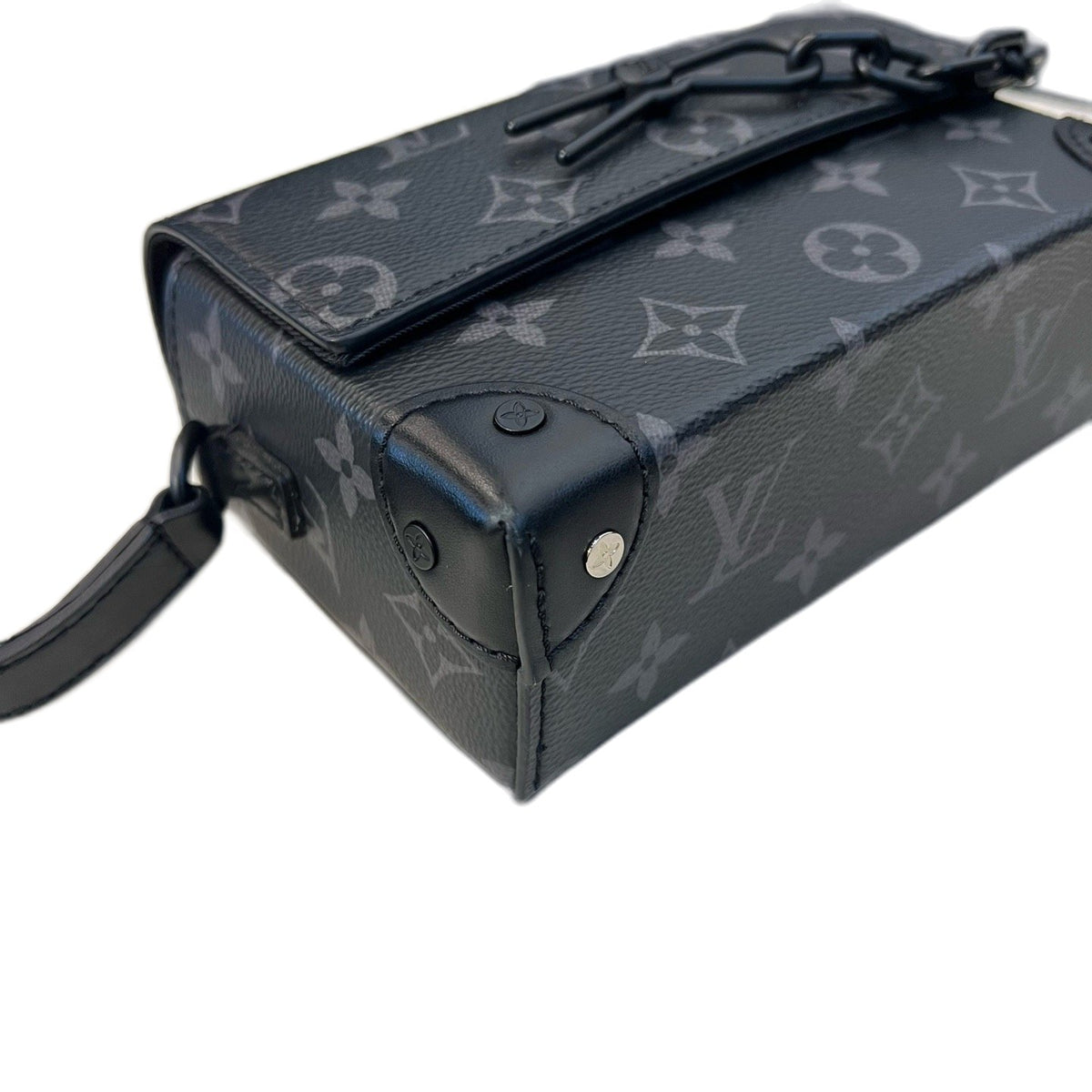 Louis Vuitton Black Phantom Lock Box Bag, Chip Version