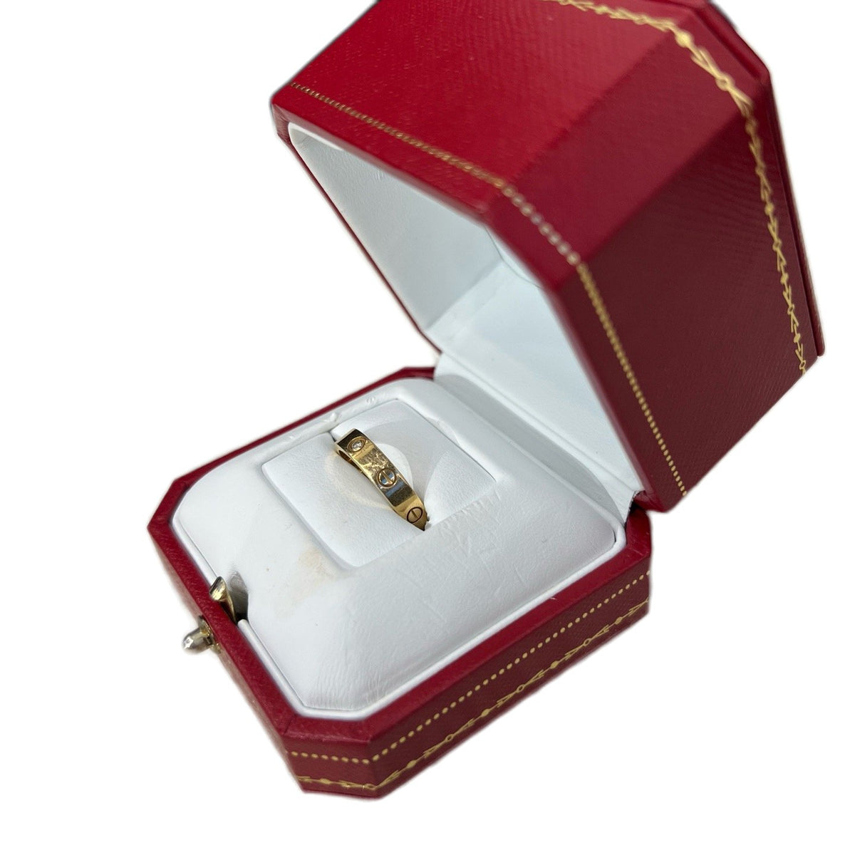 Cartier LOVE Ring, Yellow Gold Single Diamond, EU Size 53