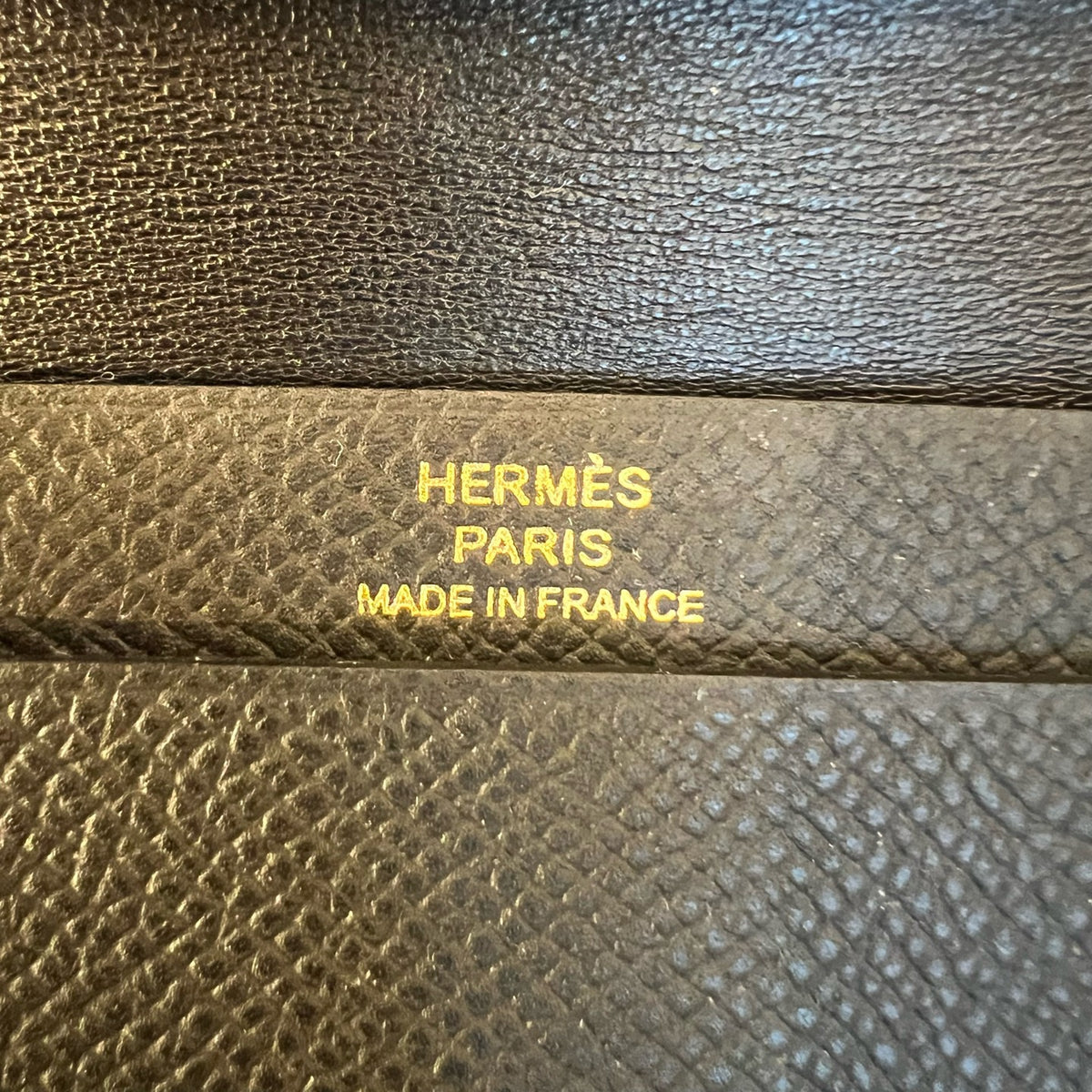 Hermès Bearn Wallet Black Gold D Stamp