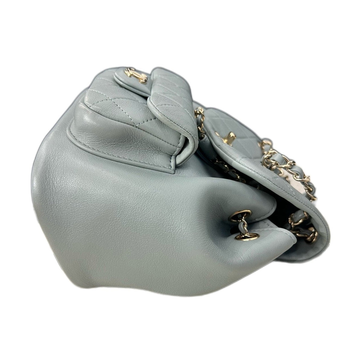 Chanel Duma Small Backpack, Grey, Gold Hardware, 23C