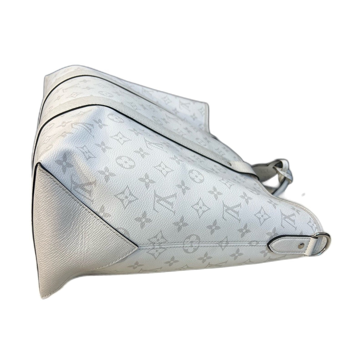 Louis Vuitton White Monogram Weekend Tote Briefcase, Chip Version
