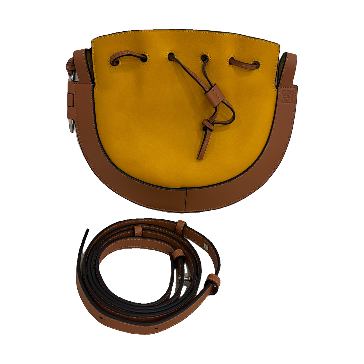 Loewe Balloon Bag, Yellow and Brown