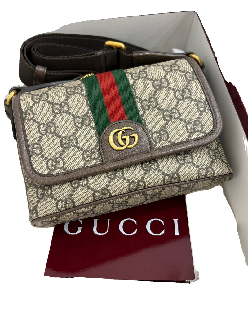 Gucci GG Monogram Crossbody Bag, Full Set, 2025