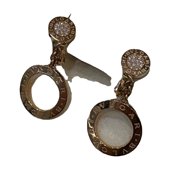 Bvlgari Diamond Circle Earrings