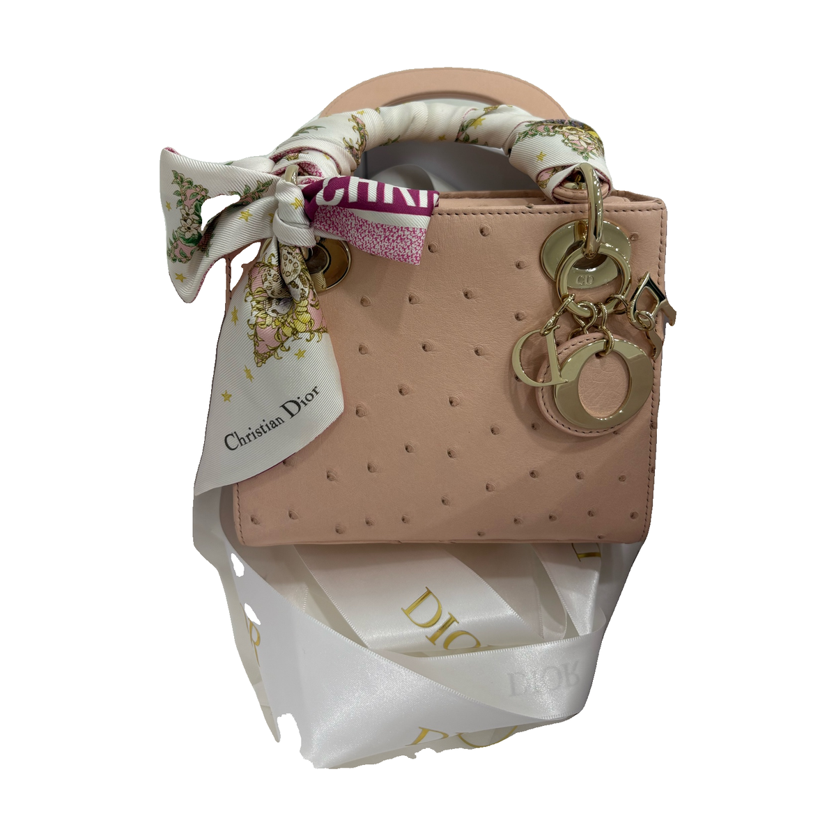 Dior Lady Dior, Pink Ostrich, 2025