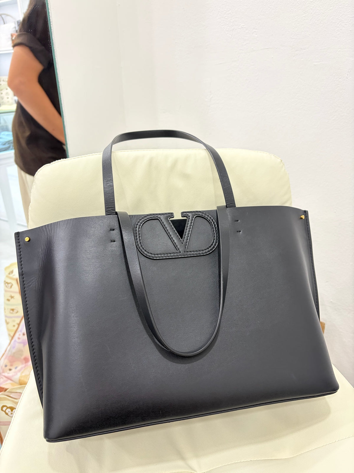 Valentino Black Tote Bag