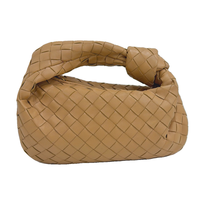 Bottega Veneta Intrecciato Pouch, Beige