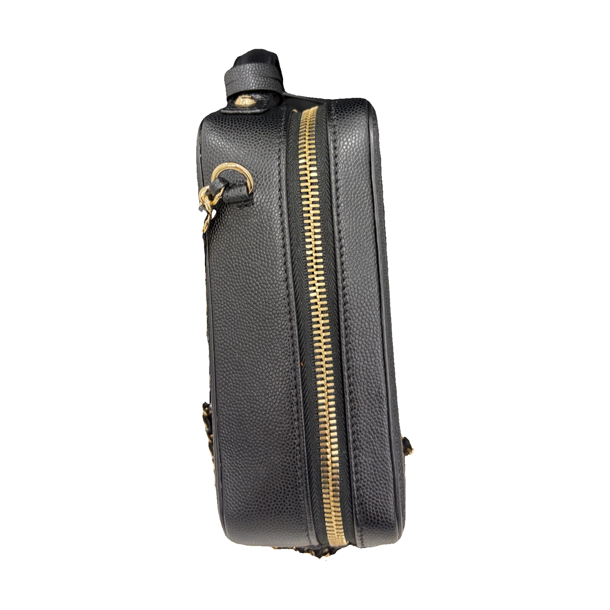 Chanel Vertical Camera Bag, Black, Gold Hardware, Series 28