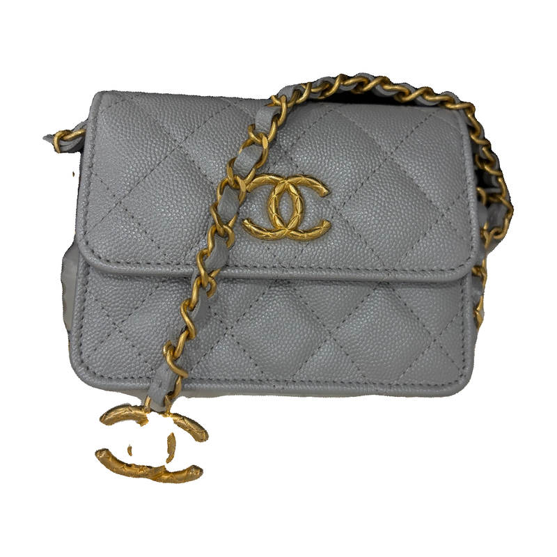 Chanel Grey Crossbody Bag