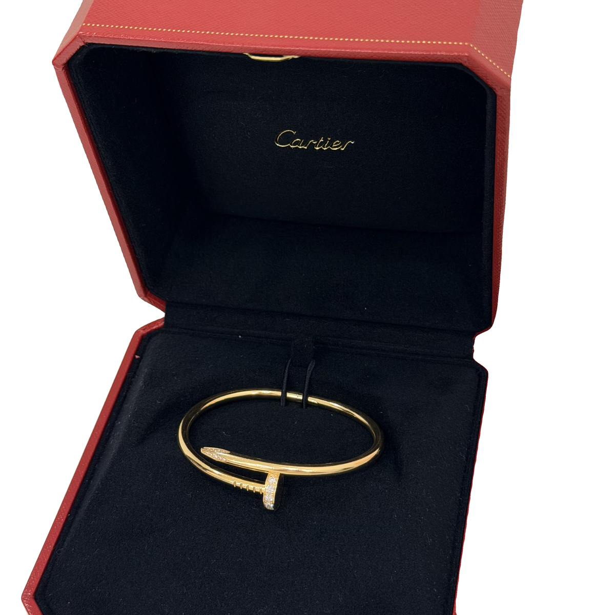 Cartier Juste un Clou Wide Bracelet with Diamonds, Size 16