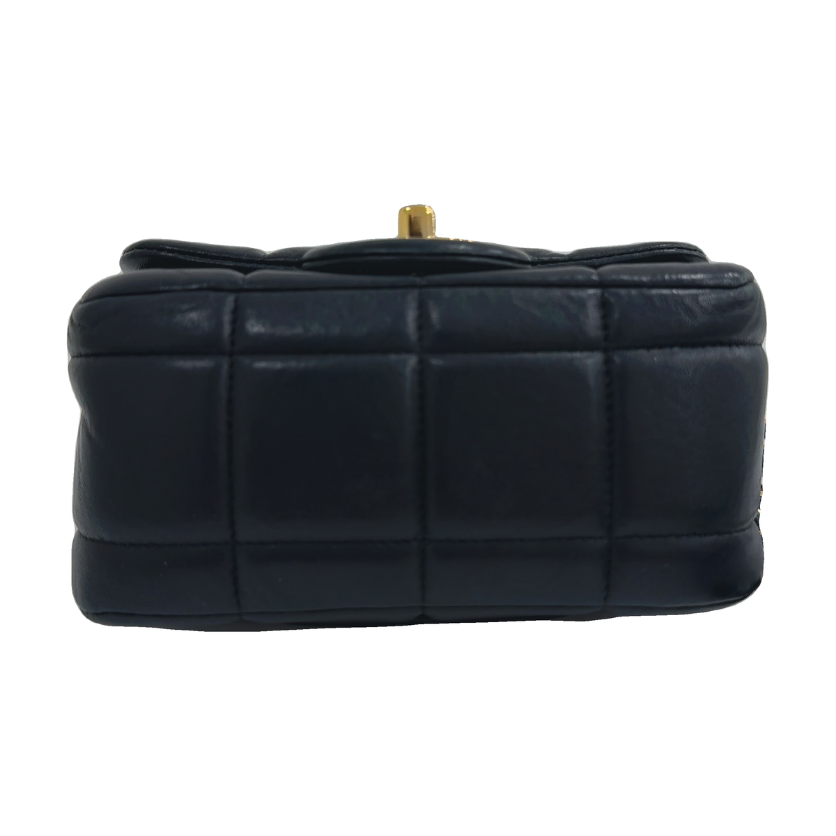 Chanel Dice Square Mini Flap, Black, Gold Hardware, Microchip Version