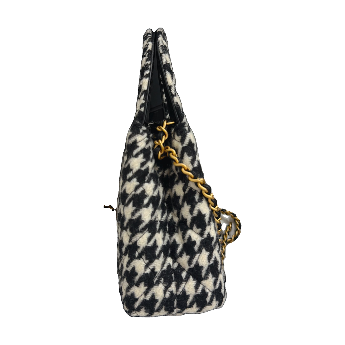 Chanel Houndstooth Kelly Crossbody Bag