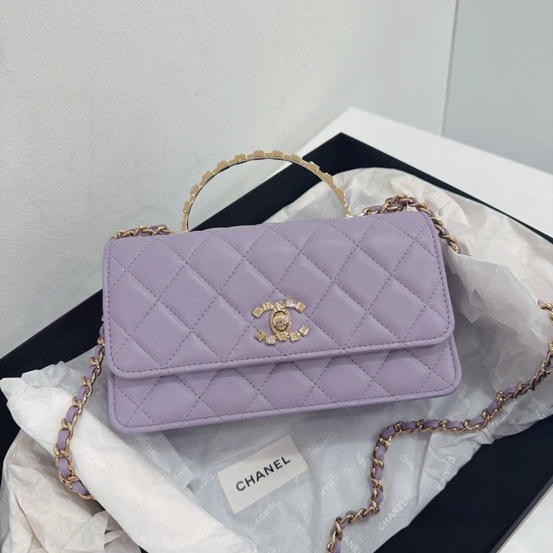 Chanel Kelly Handle WOC, Purple