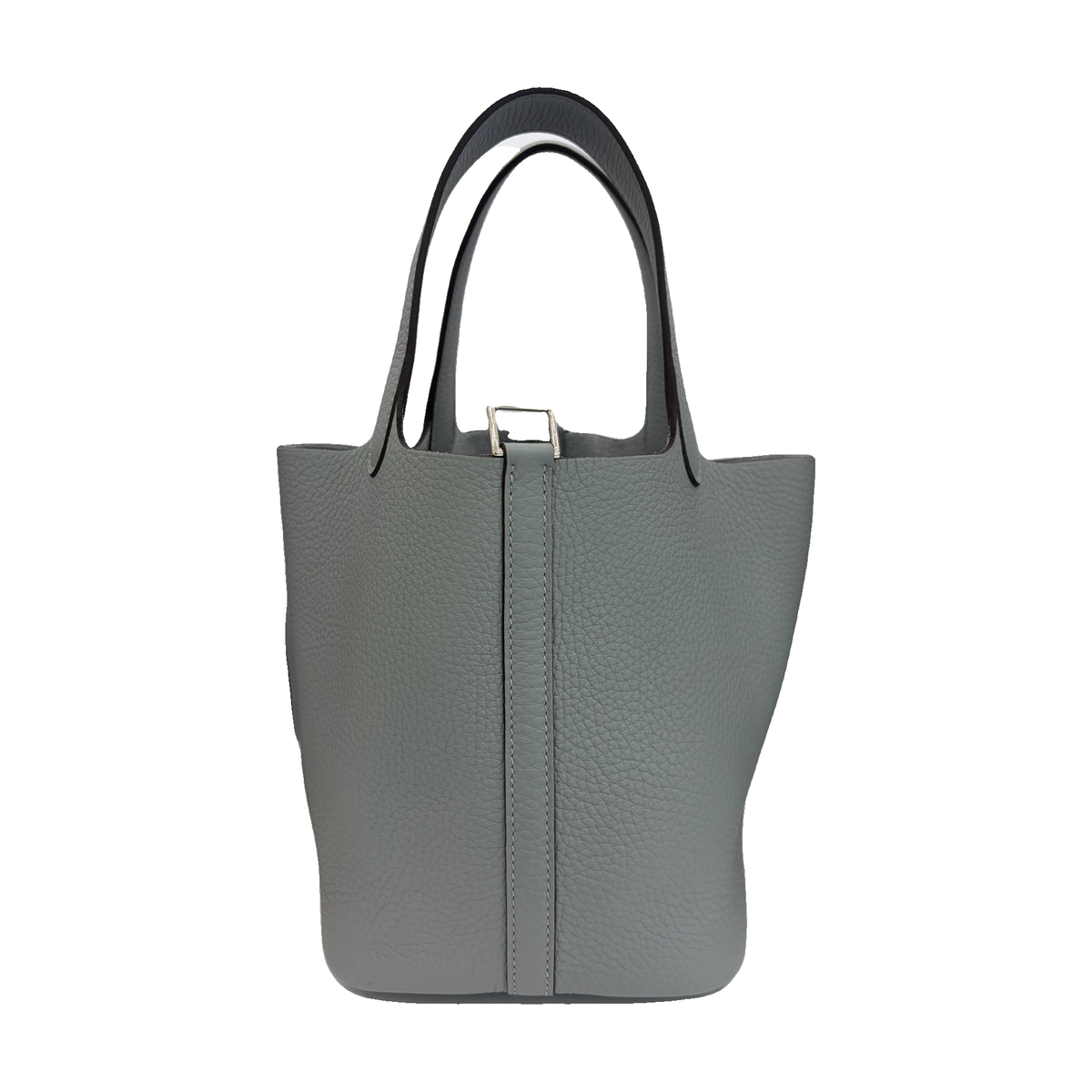 Hermès Blue Leather Tote Bag