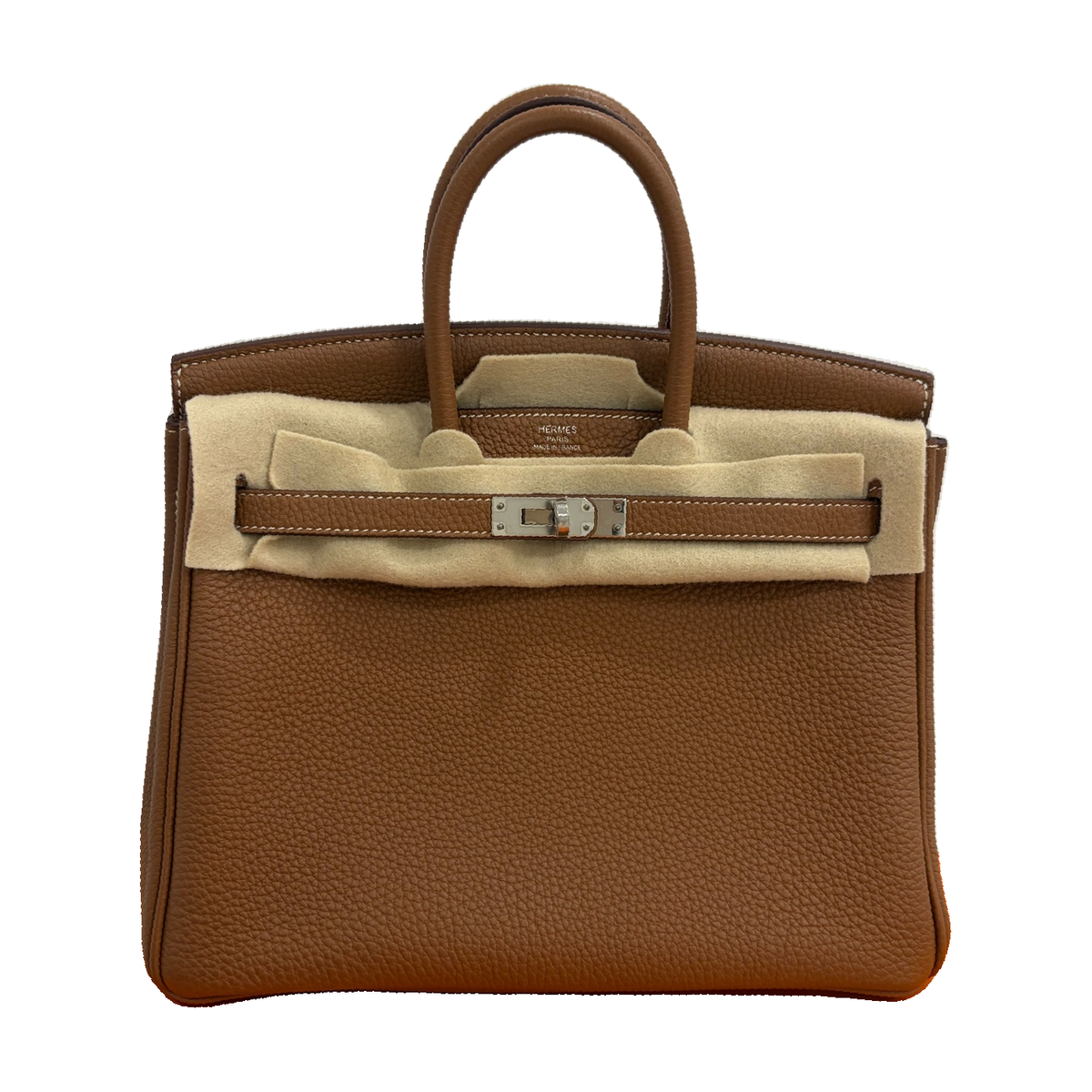 Hermès Birkin 25, Gold Togo Leather, Silver Hardware, W Stamp
