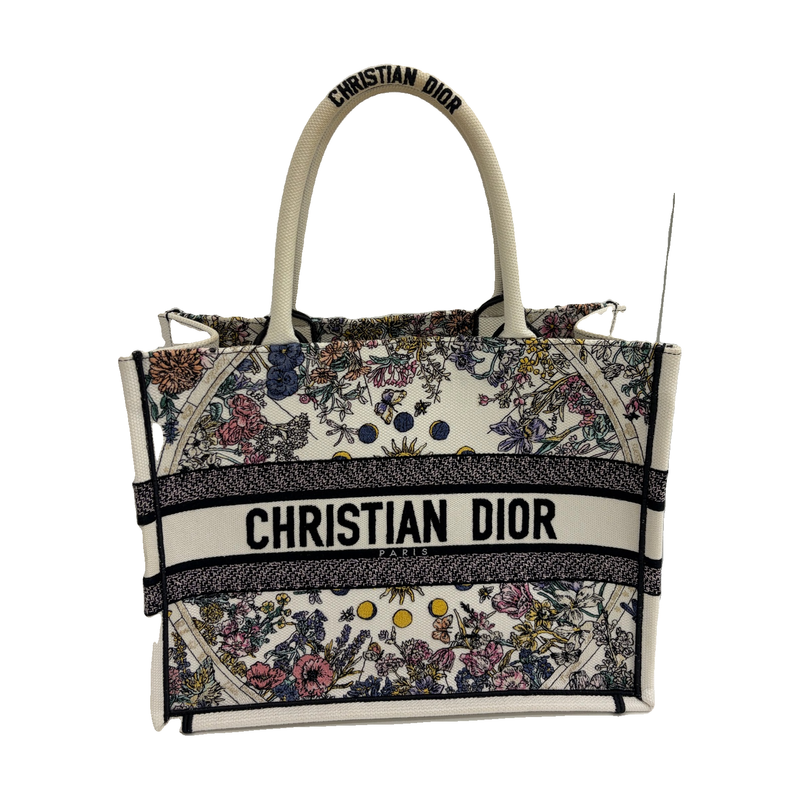 Dior Lucky Book Tote Medium, Zodiac Flowers