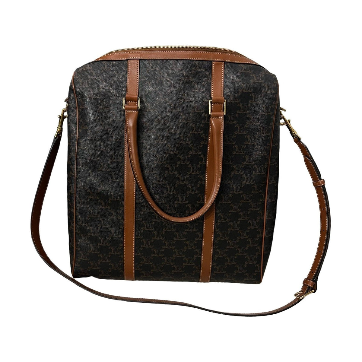 Celine Triomphe Monogram Boston Tote, Shoulder & Crossbody Bag, 2020