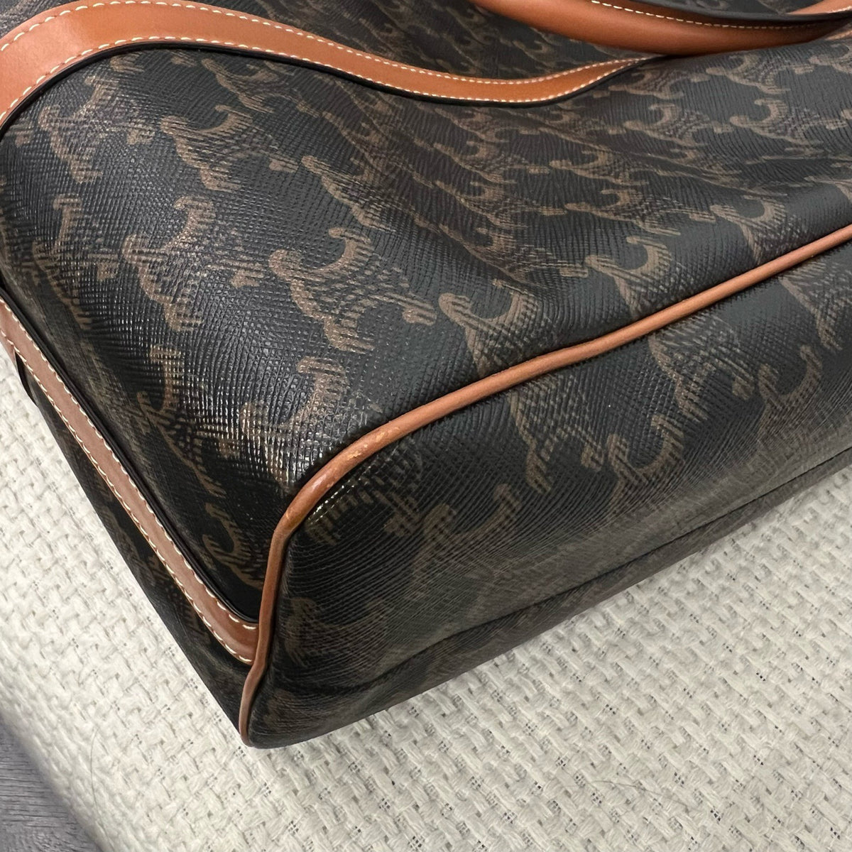 Celine Triomphe Monogram Boston Tote, Shoulder & Crossbody Bag, 2020