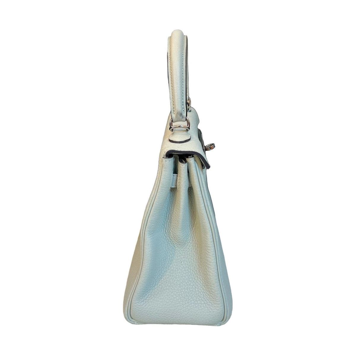 Hermès Kelly25 Glacier Grey Togo Calfskin Silver Hardware B Stamp