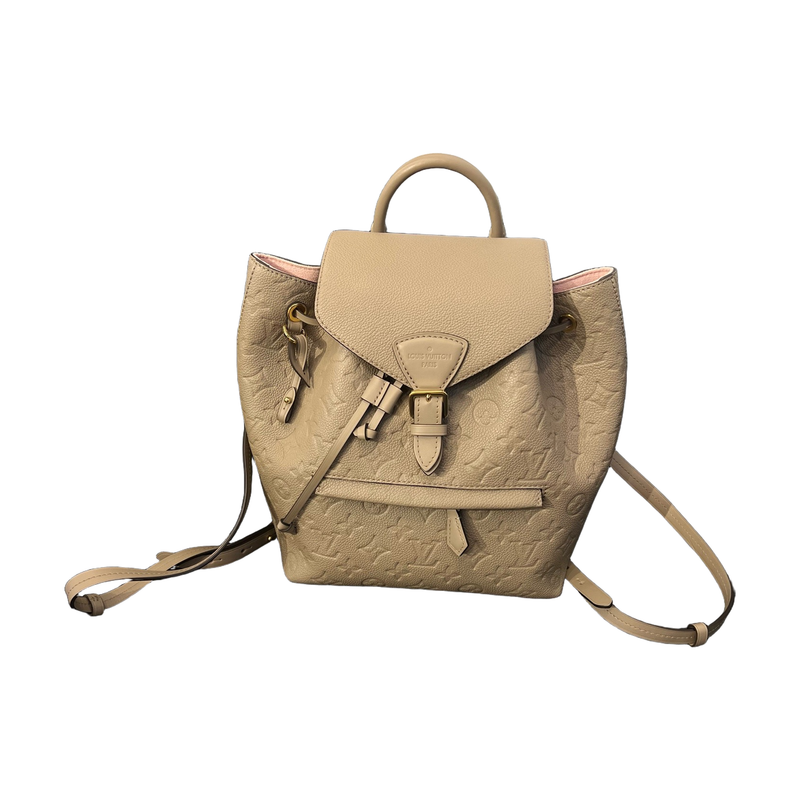 Louis Vuitton Montsouris Backpack, Elephant Grey, Chip Version