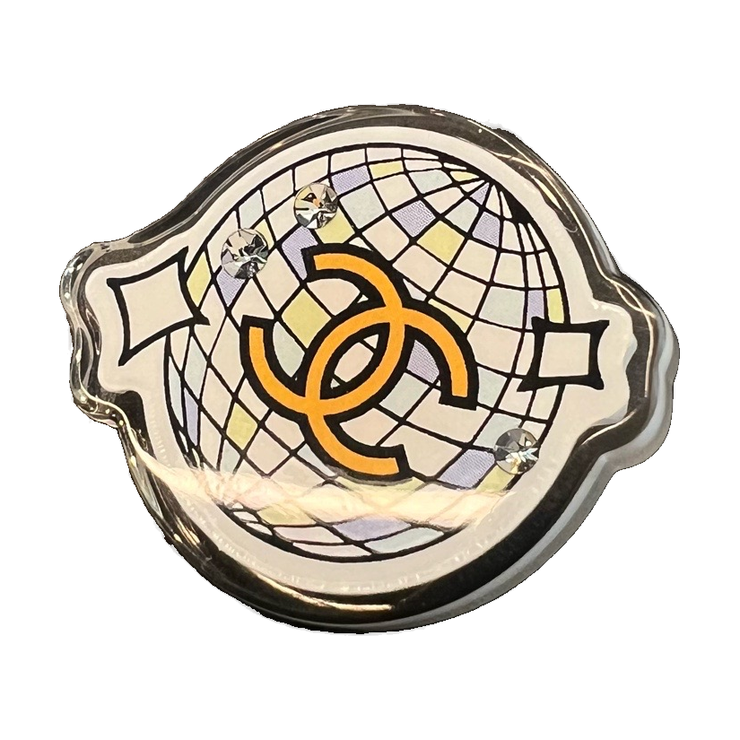 Chanel 24C Acrylic Light Ball Brooch