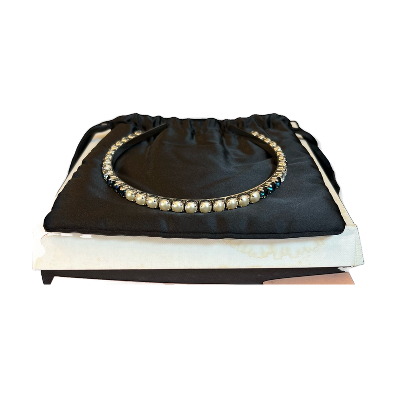 Miu Miu Crystal Pearl Headband