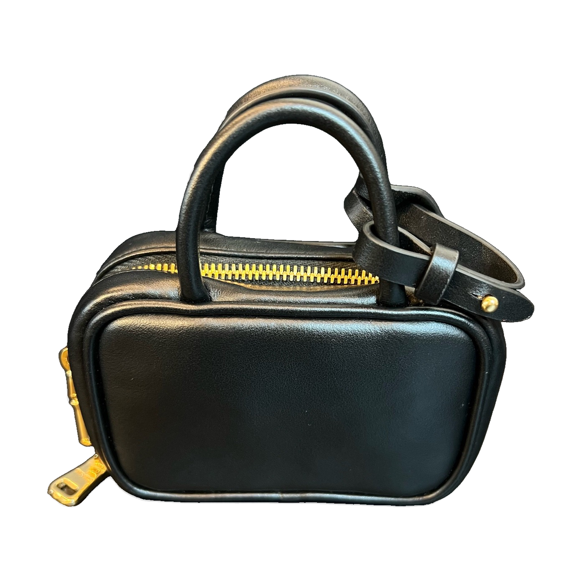 Miu Miu Black & Gold Bowling Coin Purse