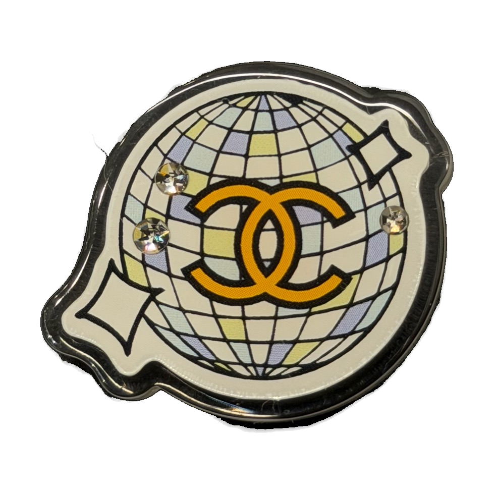 Chanel 24C Acrylic Light Ball Brooch