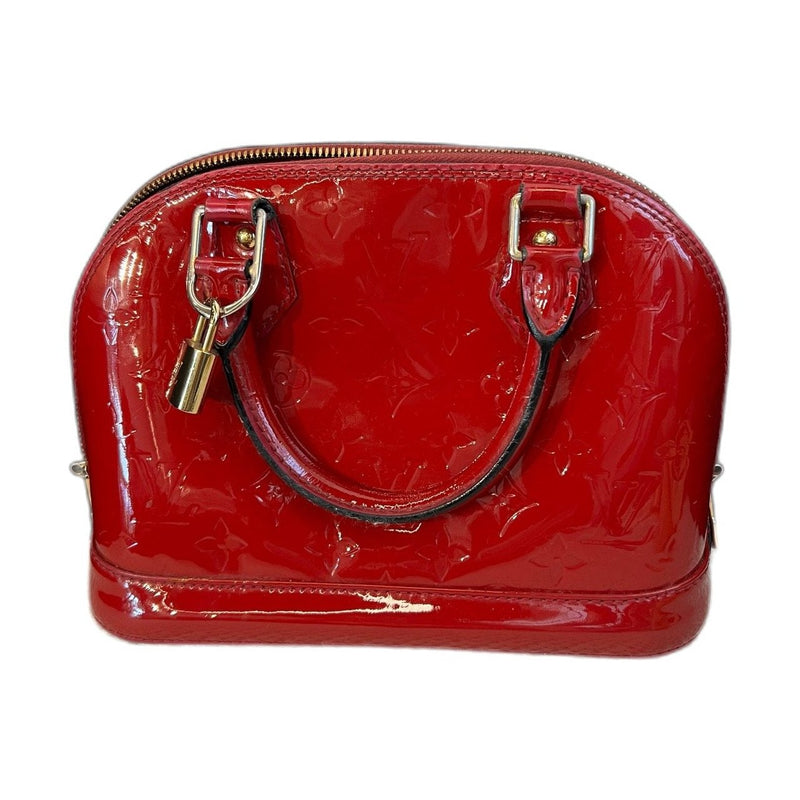 Louis Vuitton Alma BB Red Patent Leather Shell Bag, 2013