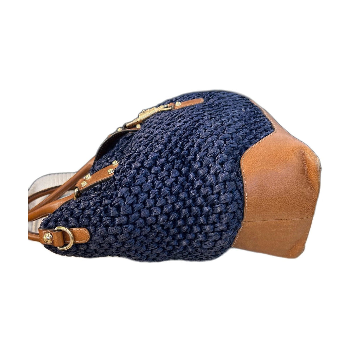 Gucci Blue Woven Tote