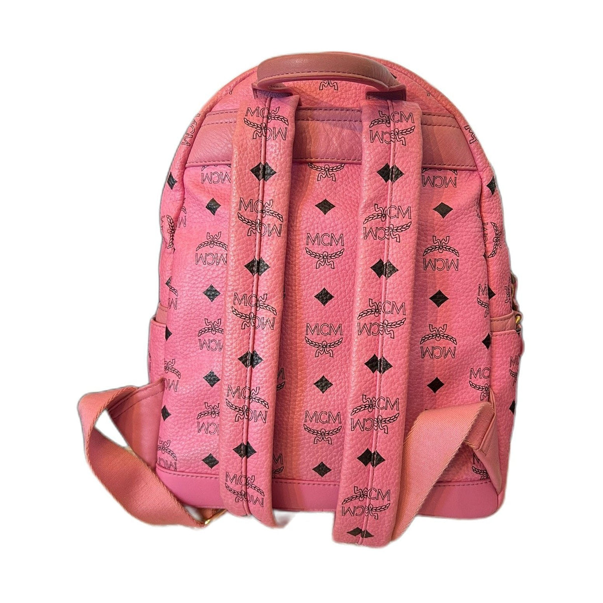 MCM Pink Studded Medium Backpack