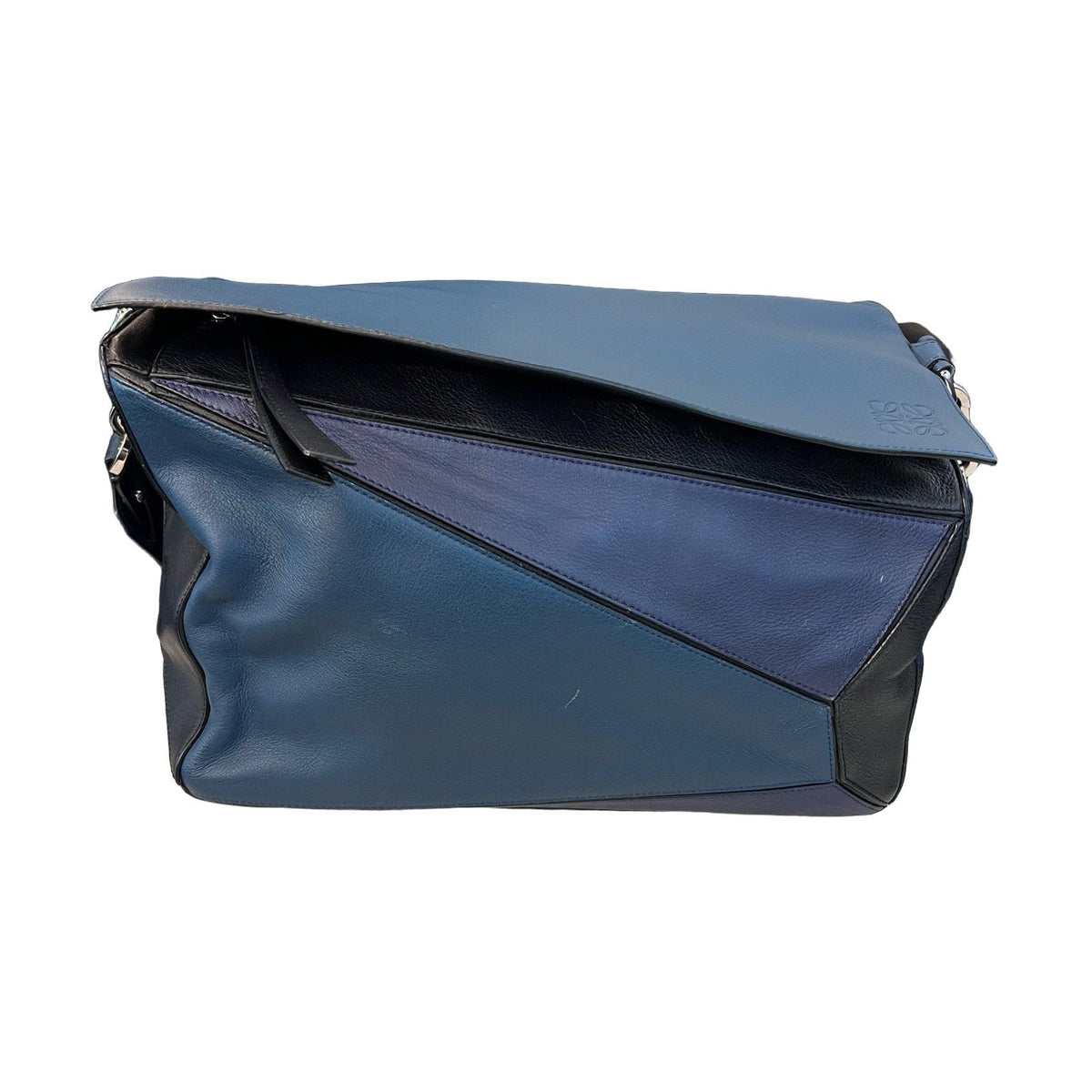 Loewe Puzzle Bag, Color Block, Base Length 36cm, 2019