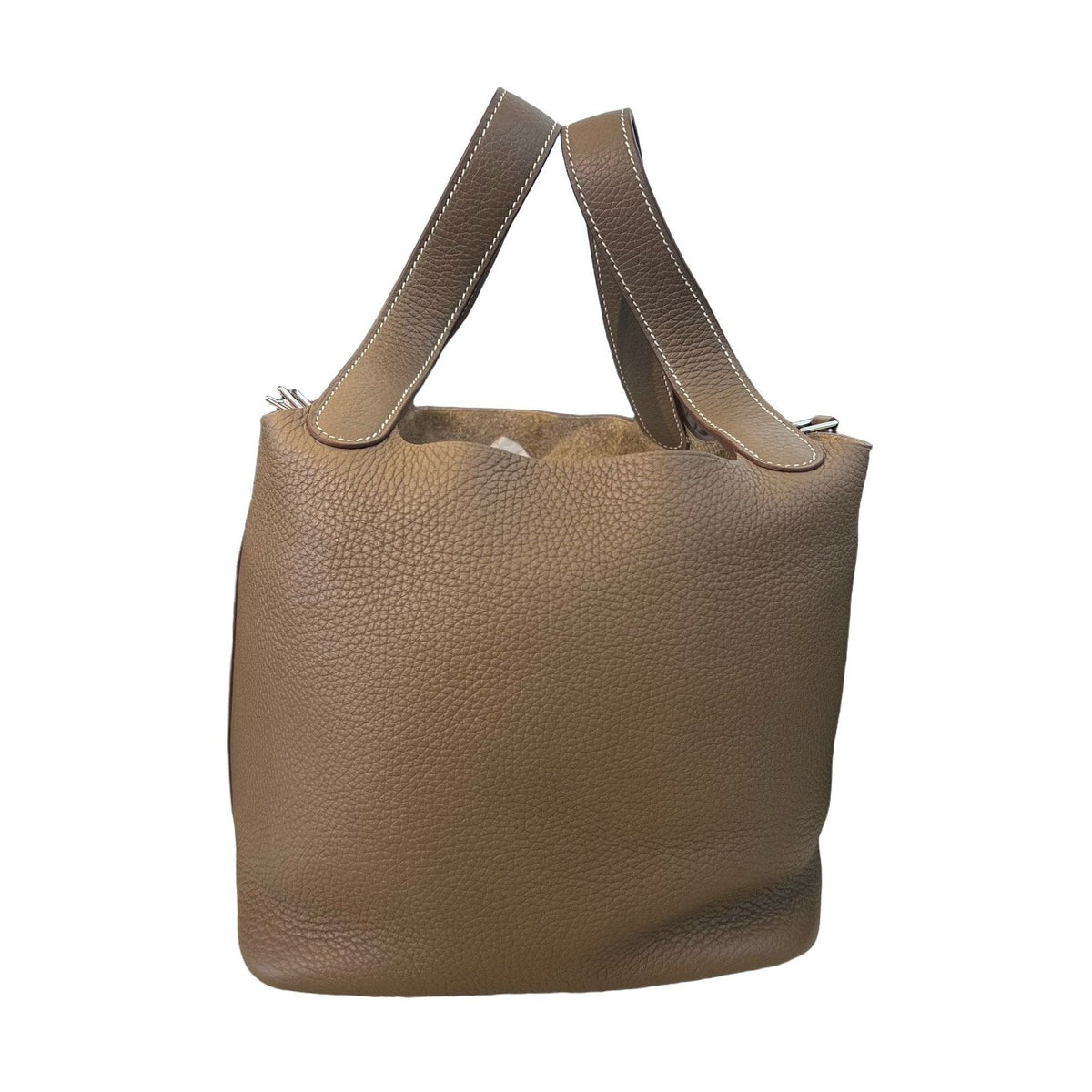 Hermès Picotin 22 Handbag, Elephant Grey, Silver Hardware, Taurillon Clemence Leather, Z Stamp