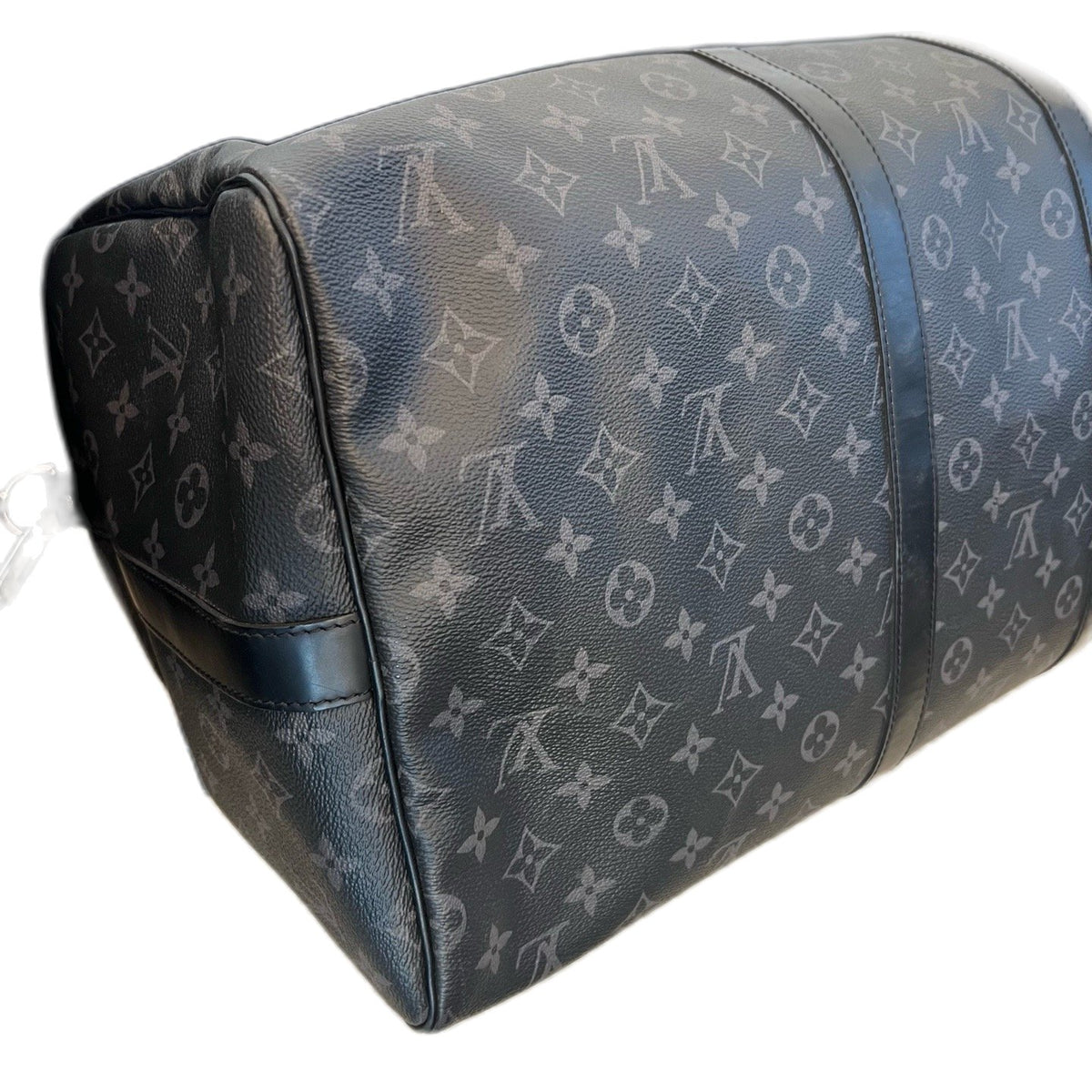 Louis Vuitton Keepall 55 Black Phantom Travel Bag Handbag Shoulder Bag
