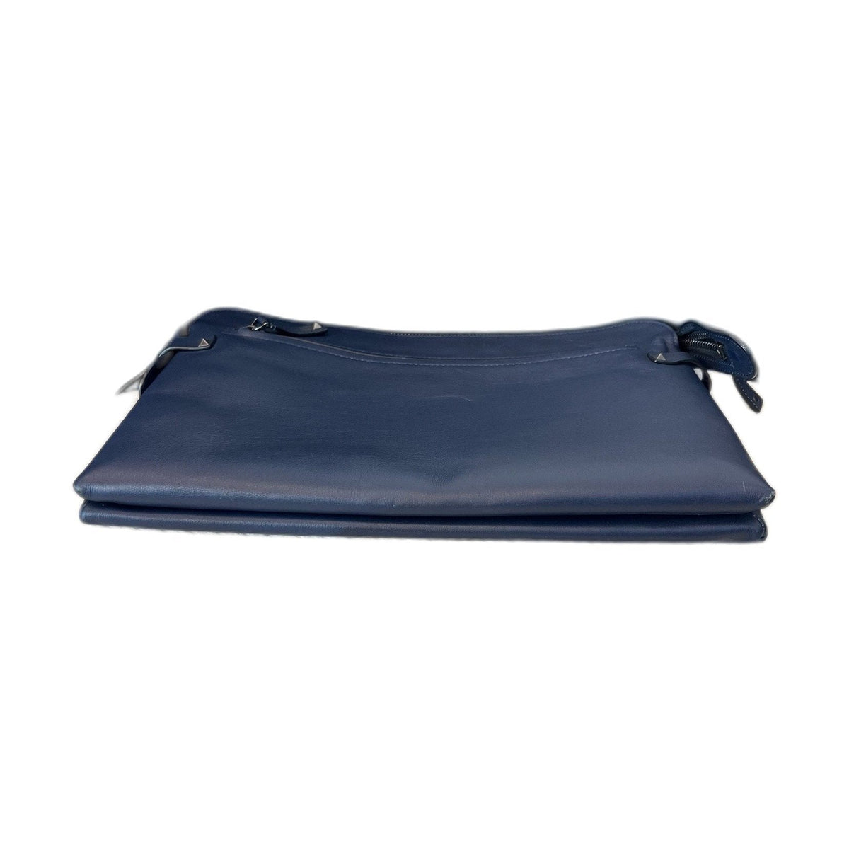 Valentino Blue Calfskin Clutch Document Bag