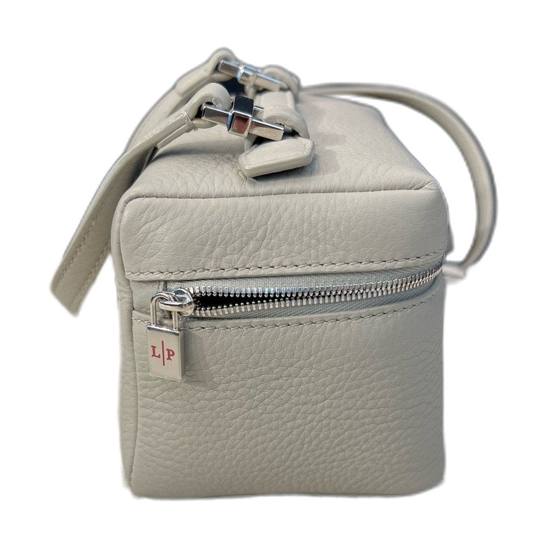 Loro Piana, Grey, Silver Hardware, Shoulder & Crossbody Bag