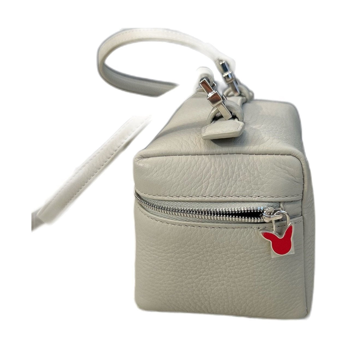 Loro Piana, Grey, Silver Hardware, Shoulder & Crossbody Bag
