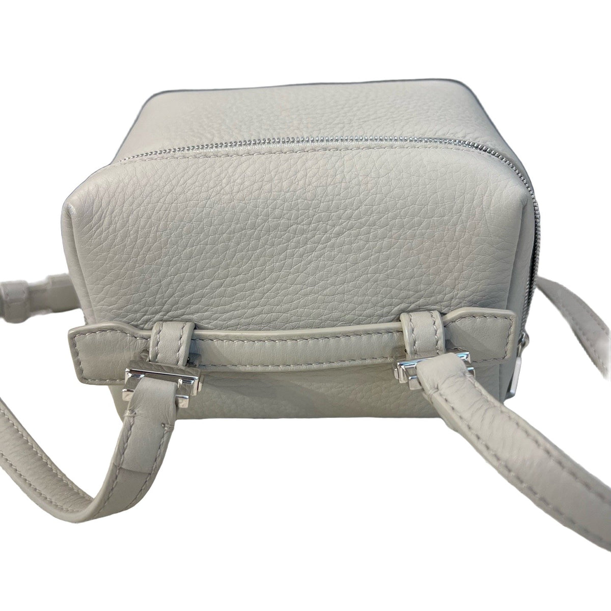 Loro Piana, Grey, Silver Hardware, Shoulder & Crossbody Bag