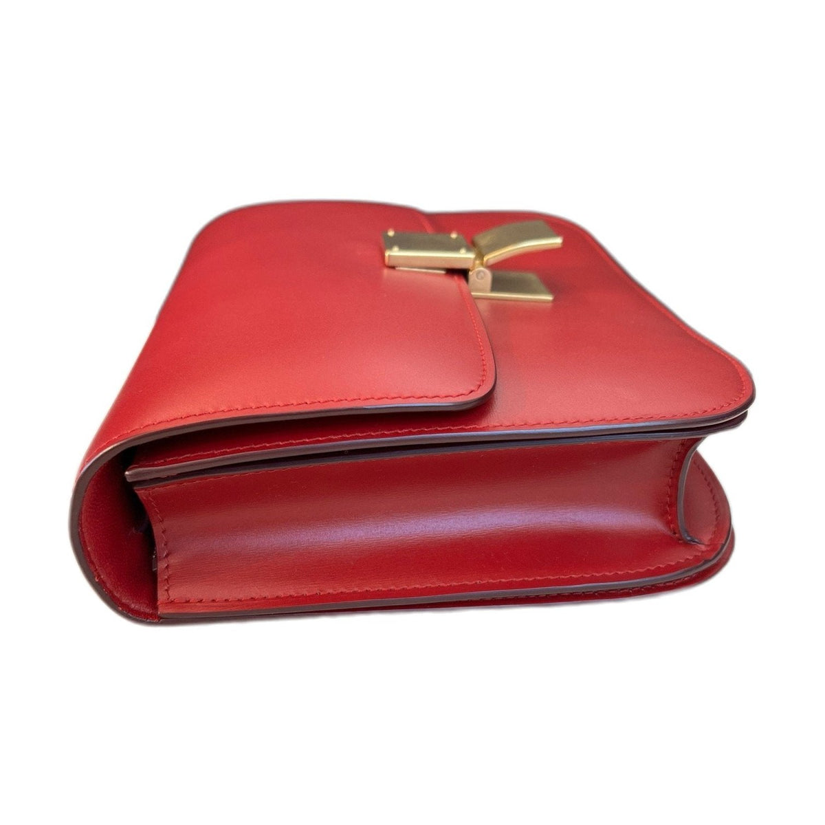 Celine Classic Box, Red Calfskin, Gold Hardware, Shoulder & Crossbody Bag, 2016