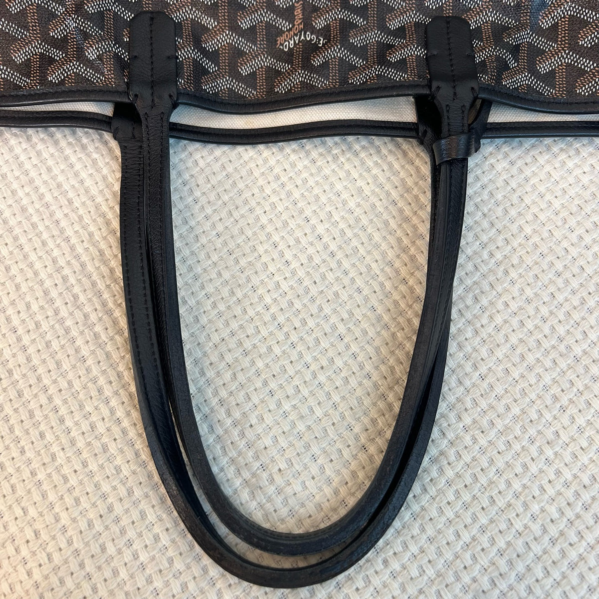 Goyard Saint Louis Tote PM, Black, With Pouch, 2017