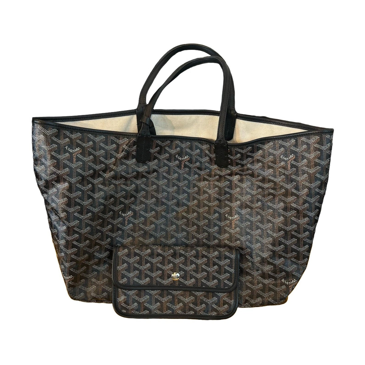 Goyard Saint Louis Tote PM, Black, With Pouch, 2017
