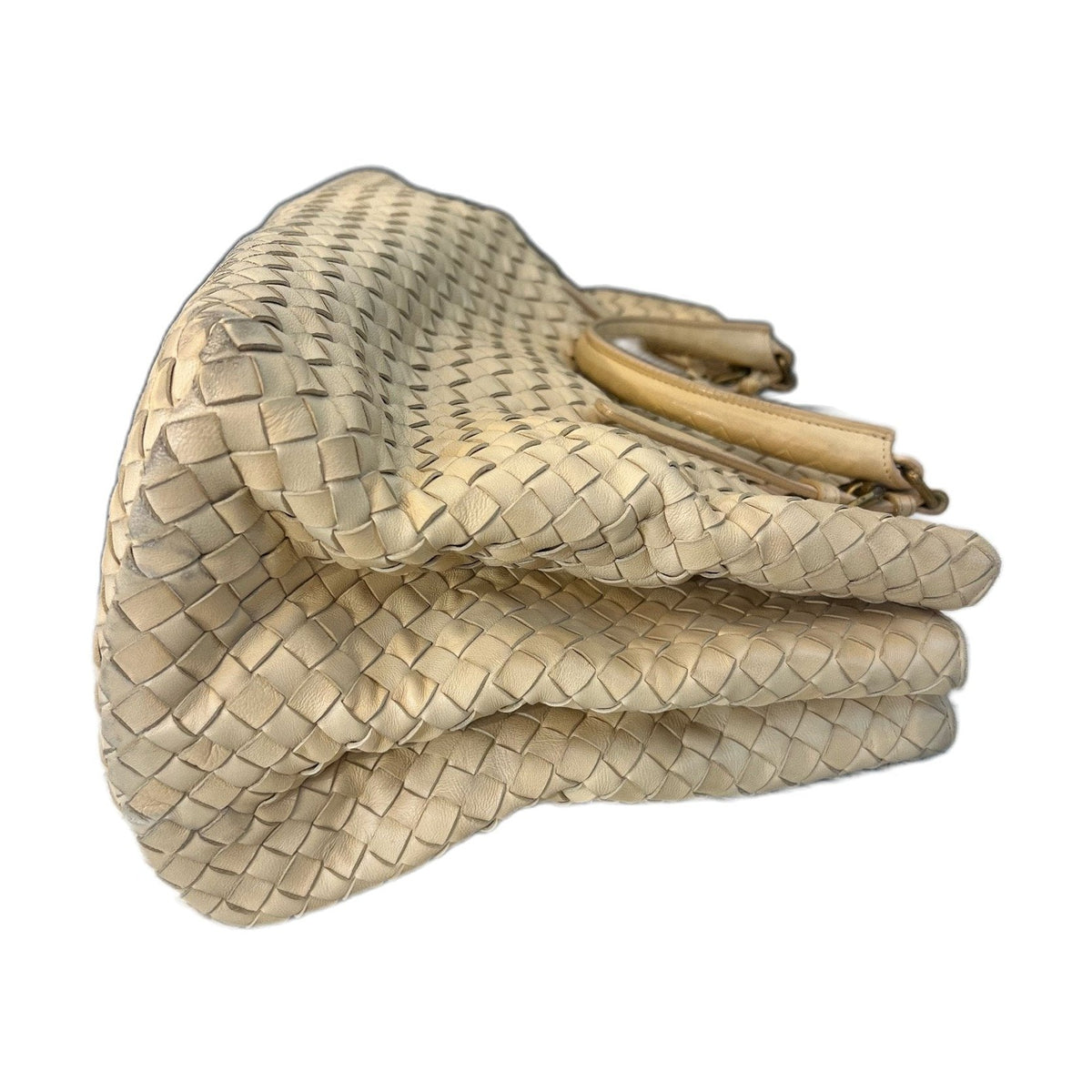 Bottega Veneta Classic Intrecciato Roma Large Bag, Yellow