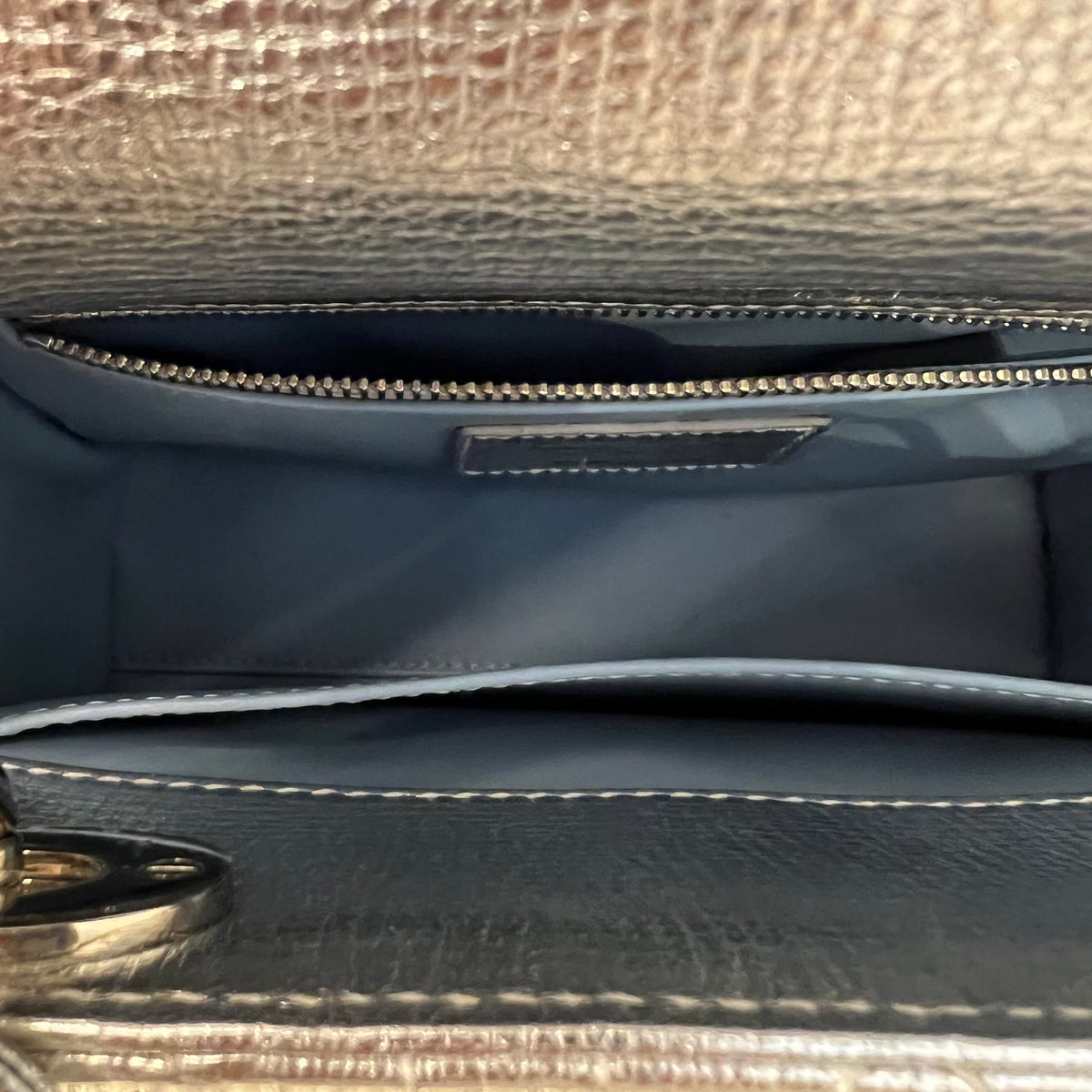Dior Lady Dior 4-Cannage, Silver with Badge Strap, 2017