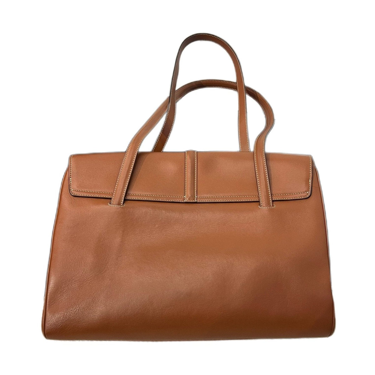 Celine Large Soft 16, Caramel Calfskin, Shoulder Bag, 2022