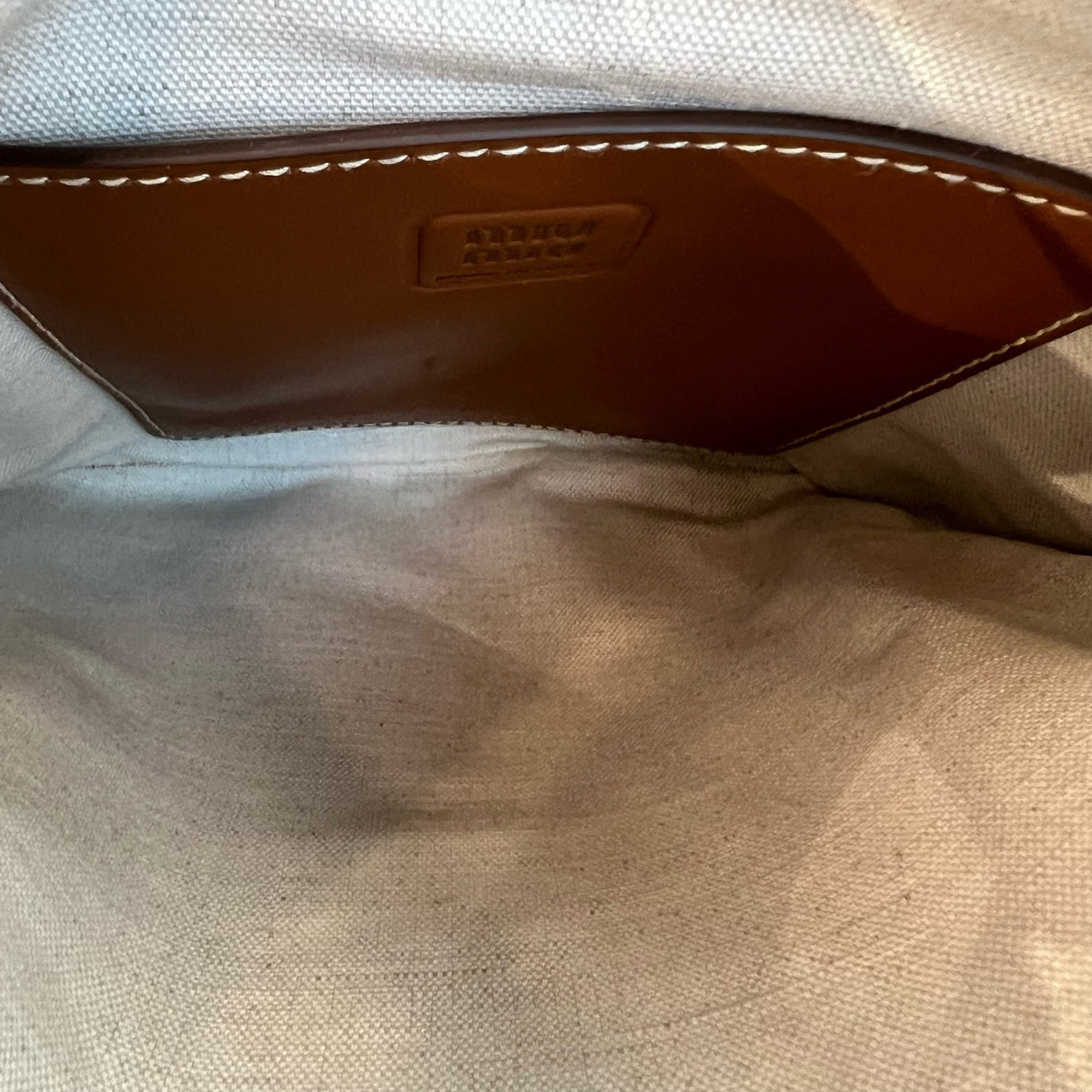 Miu Miu IVY Leather Tote Shoulder Bag, Cognac