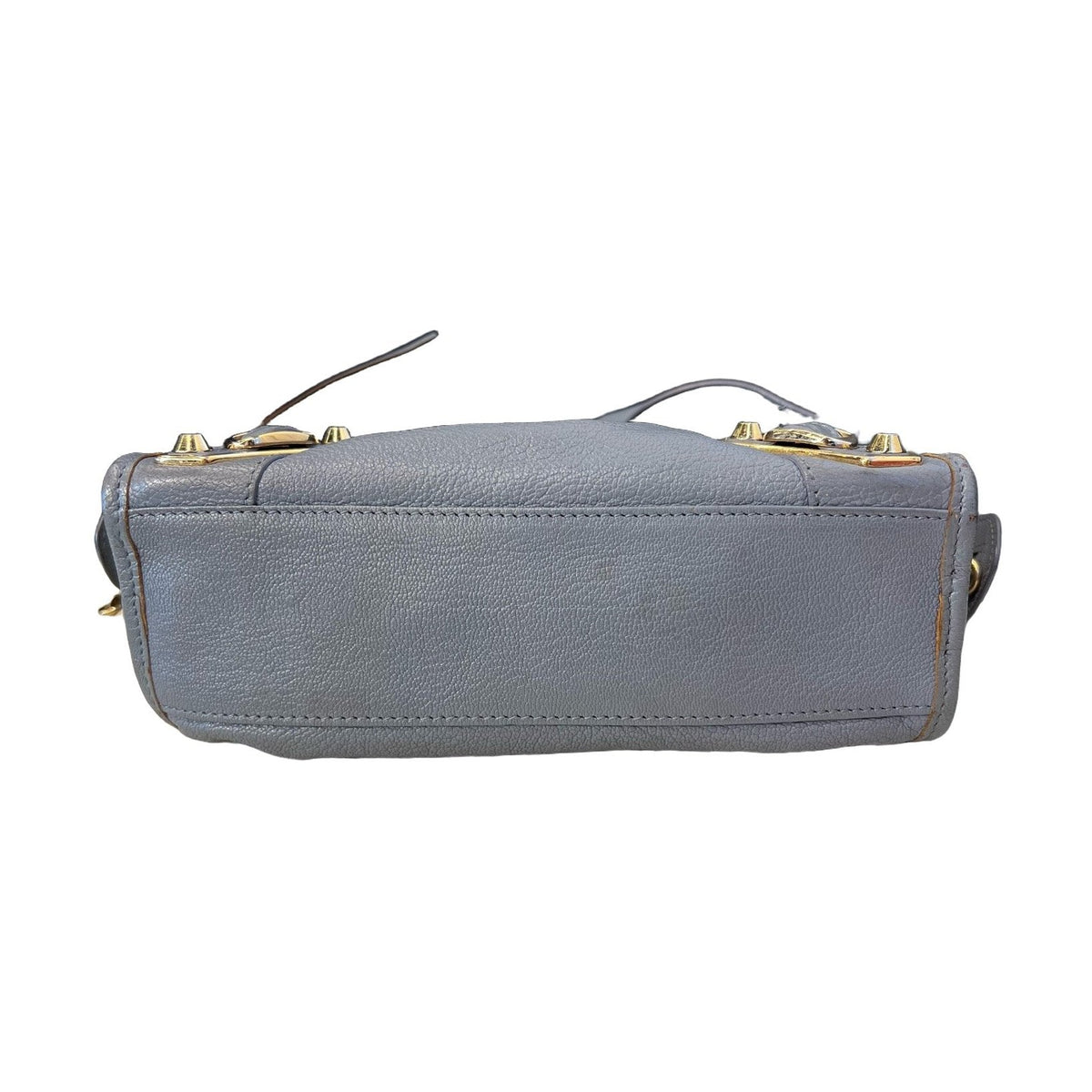 Balenciaga Grey Gold Mini Motorcycle Bag, Shoulder & Crossbody